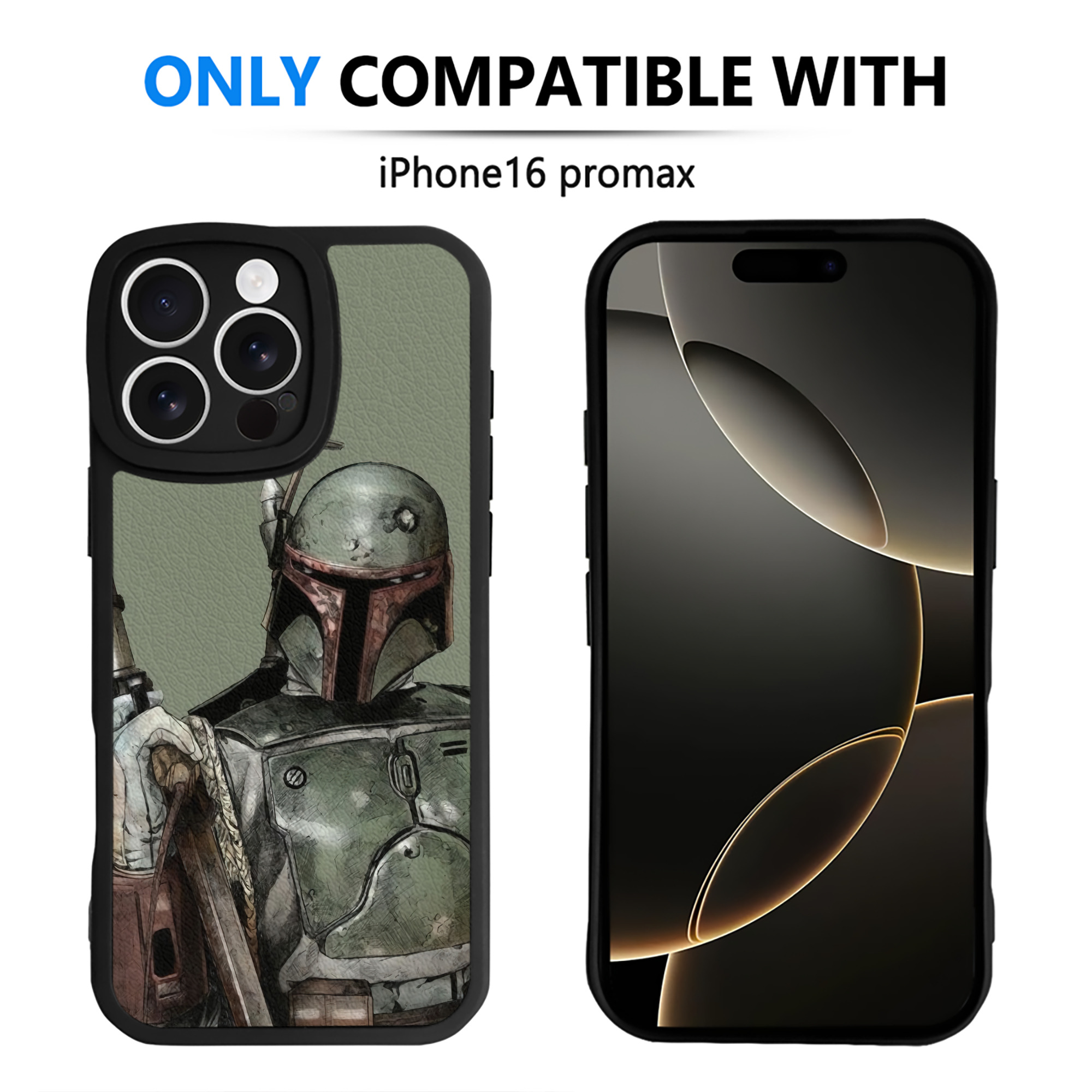 （画像用） スター・ウォーズ Star Wars 【iPhone 16シリーズ対応】シリコンスマホケース（レザー調） 材質：シリコン